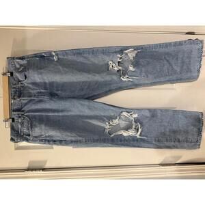 AGOLDE 90's Mid Rise Loose Fit Distressed Jeans